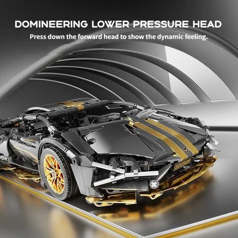 67129 Car MOC 1280pcs Building Blocks Car and Construction Toy Adult Collectible Set to Build 1 14 Scale Sports Car Model Z250122