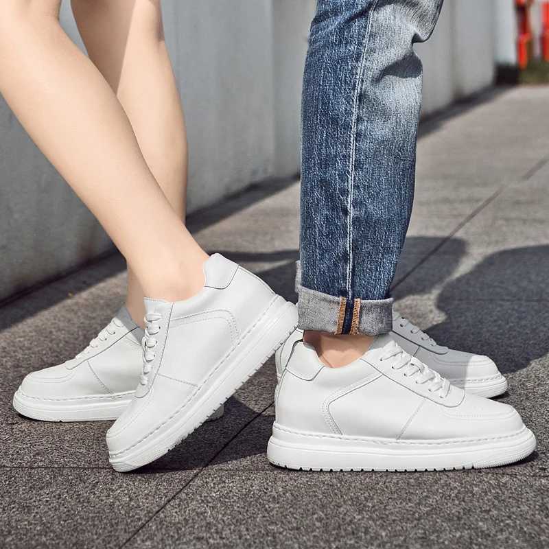 Fashion Casual Lift Sneakers Men Elevator Shoes Height Increase Inner Heightening 4-6-8-10cm Men Fashion Sports Plus Size 37-44C250123