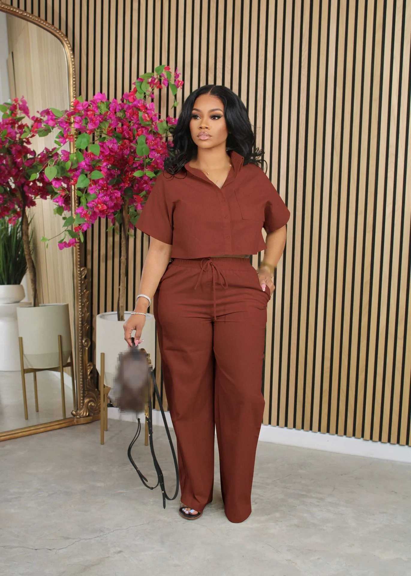Women's Two Piece Pants 2 piece sets women outfit pants sets two piece set for women 2 piece set outfits 2024 tracksuits sets woman pants H25121