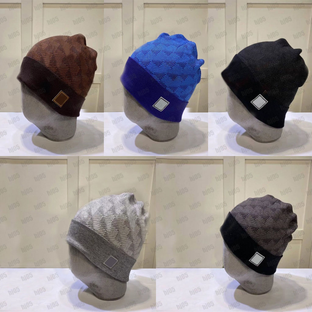 Simple bonnet knitted designer hats for men winter luxurious outdoor ski travel multicolors letter warm cuffed brim multicolors beanie hats stylish casual mz012 C4