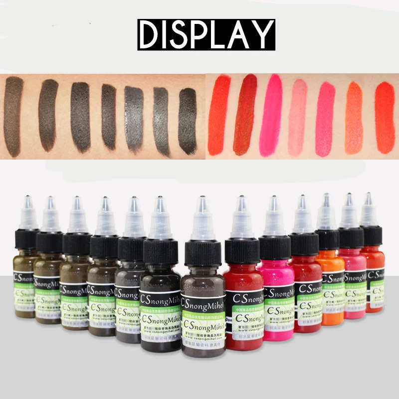 15ml Microblading Tattoo Paint Eyebrow Emulsion Tattoos Ink Liquid Permablend Pigment Permanent Makeup Micropigmentation Tint 250114