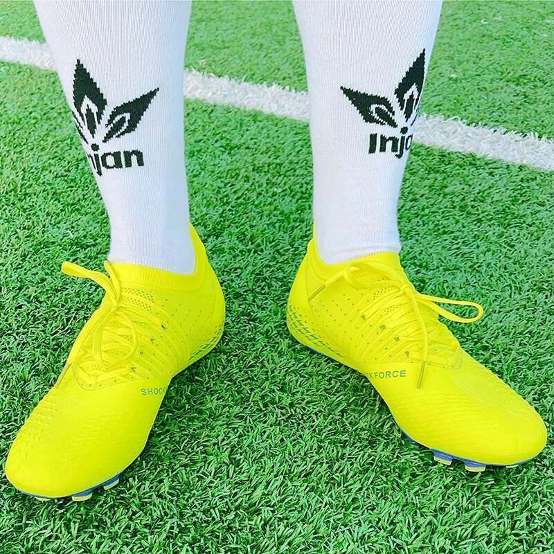 2024 Men's Shoes Large Size Ultralight Football Boys Sneakers Non-Slip AG/TF Soccer Cleats Ankle Boots Unisex