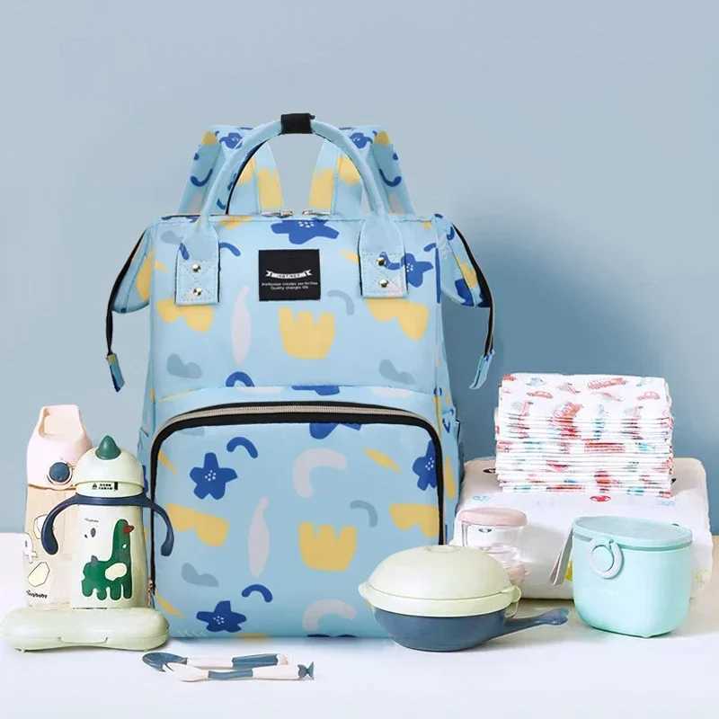 Fashion Oxford Shoulder Mother and Baby Bag Mami Outdoor with Baby Insulated Milk Storage Backpack Portable StorageC250326