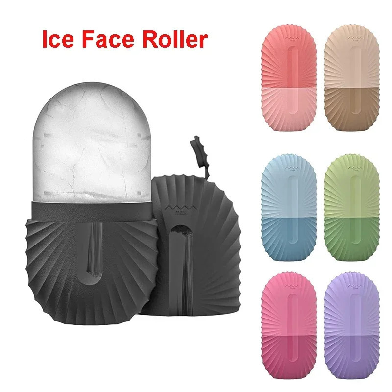 Ice Face Roller Ice Cube Beauty Massage Silicone Ice Mold For Eye Puffiness Ice Facial Roller Shrink Pores 250117