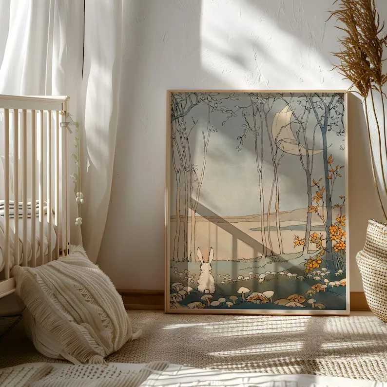 Peter Rabbit Beatrix Vintage Cute Bunny Fairy T Illustration Poster Canvas Painting Wall Art Picture Girls Ro He Decor Y250122