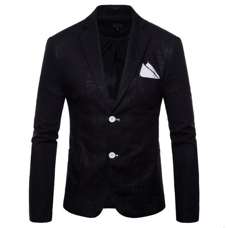 suits for men designer 2025 new cotton and linen men's casual suit jacket two button european size men's small suit 221