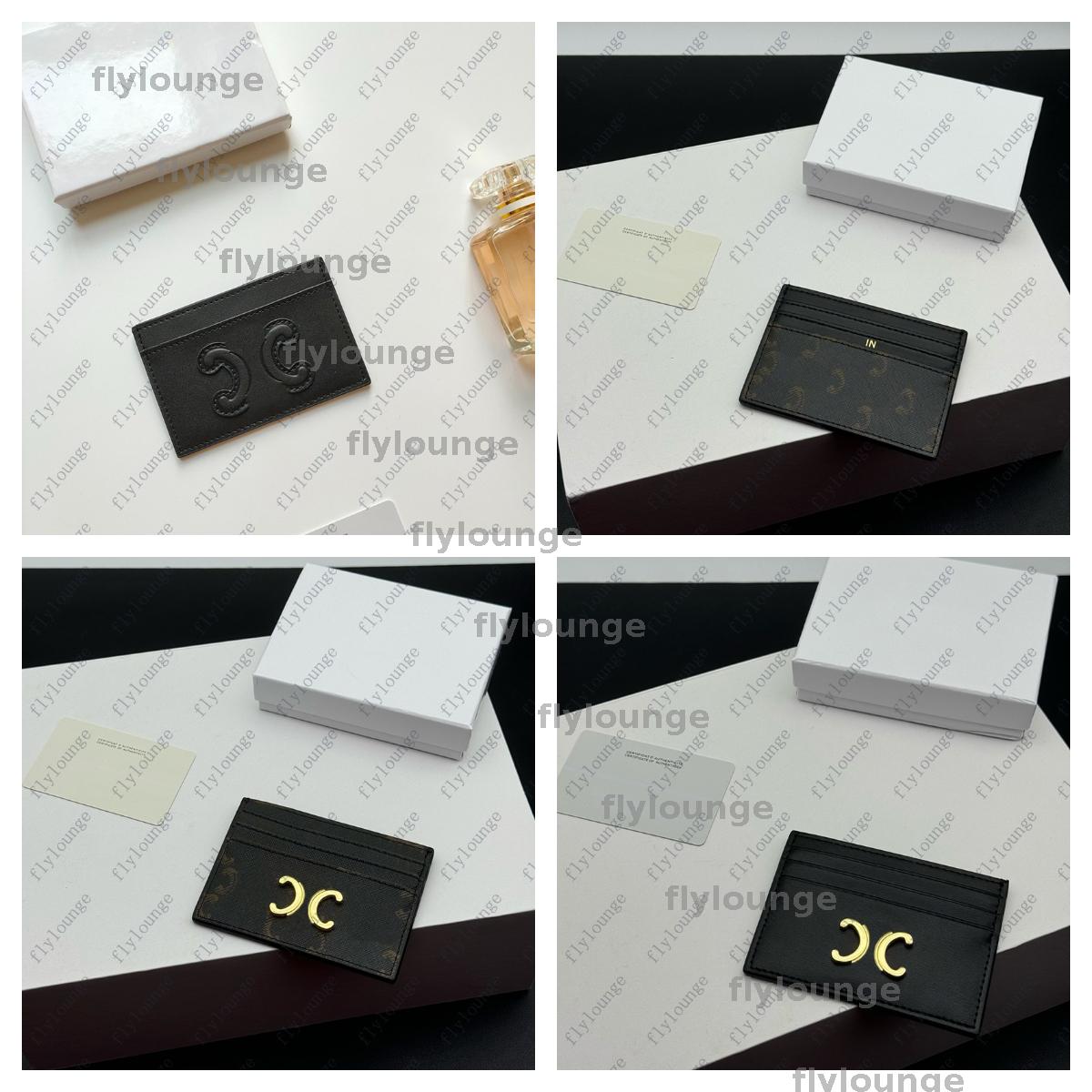 New embossed logo card bag fashion mens cowhide cardholder luxury designer womens purse wallets casual Coin Pocket Credit Card bag CSD2501222