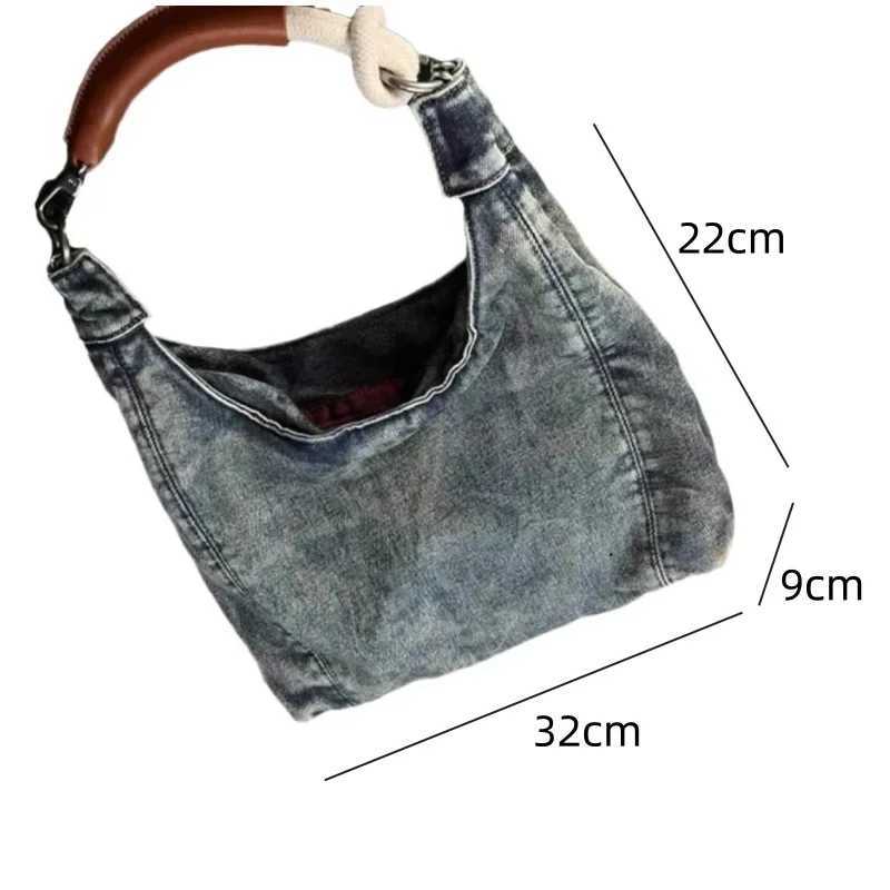 Designer Fashion s Womens bags New Canvas Denim Blue Bag Niche Leisure Versatile High Capacity Trend Handheld bag Shoulder bag Y251124