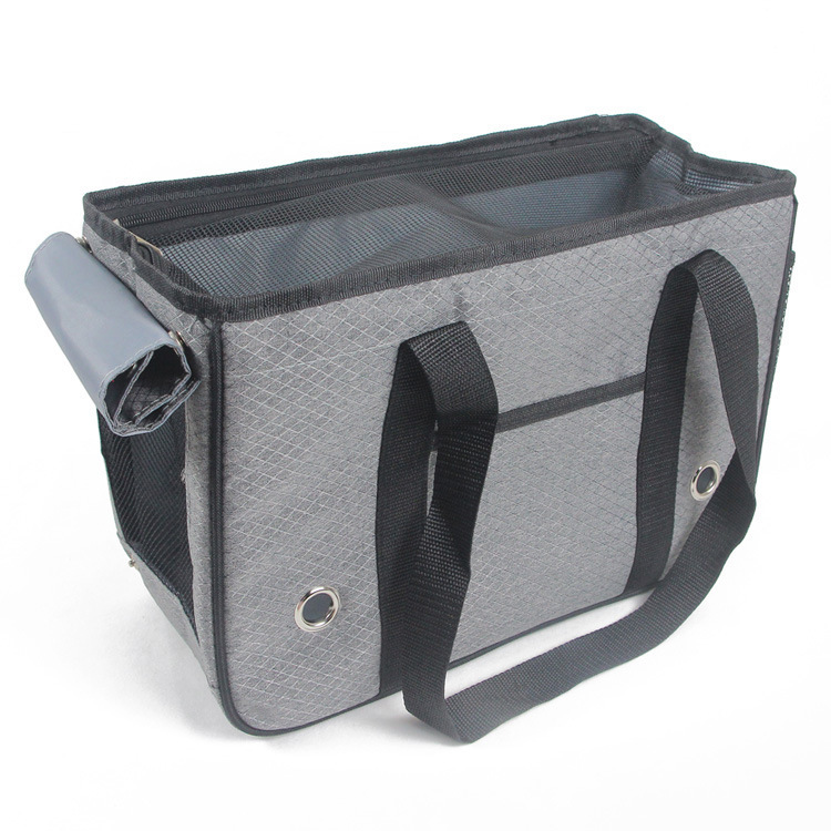 Designer Carrier Dog Bag Cat Carriers Case Pet Handbags ic Net Practical Travel Outdoor Web Beige Ebony Canvas Mesh Window Free shipping