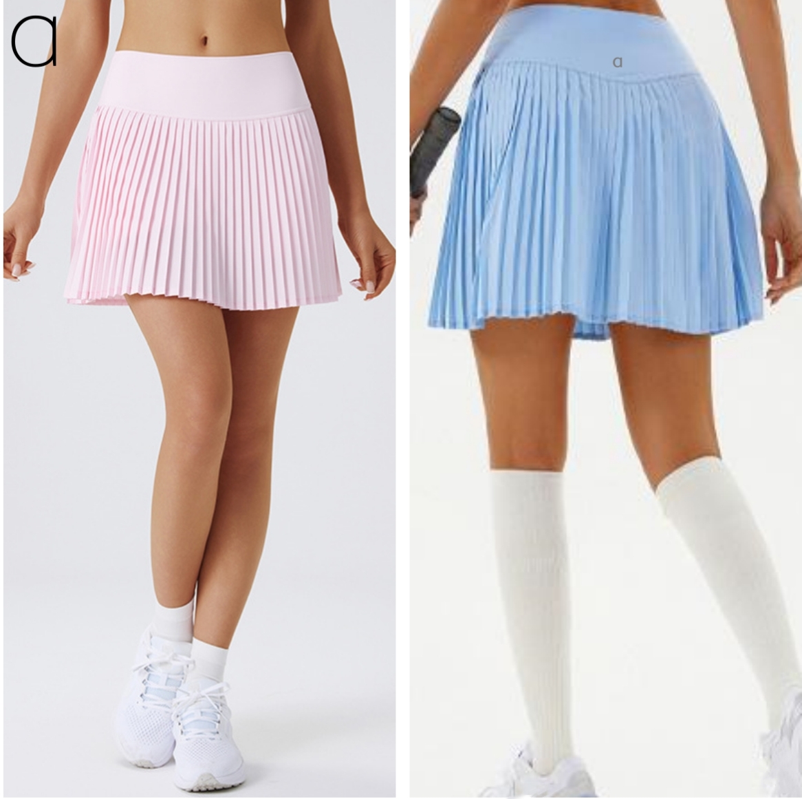 A693 Women Yoga Pleated Sports Anti-Exposure Badminton Golf Short Tennis Skirt