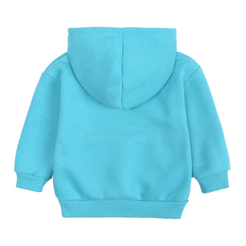 Childrens Clothing Kids Boy Hoodies 1-7 Years Autumn Winter Girls Casual Solid Color Hooded Sweatshirt Tops 250121