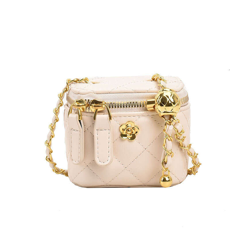 Mini Crossbody Golden Ball Square Box Design, hot Versatile Camellia Small Waste Bag - Perfect for Everyday Use