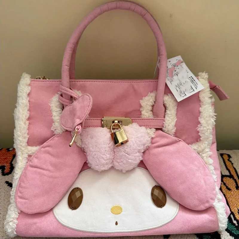 My Melody New Autumn Winter Plush Handbag Exclusive Editi Cute Girl Trendy Tote Bag Casual Versatile Shoder Bag Z250121