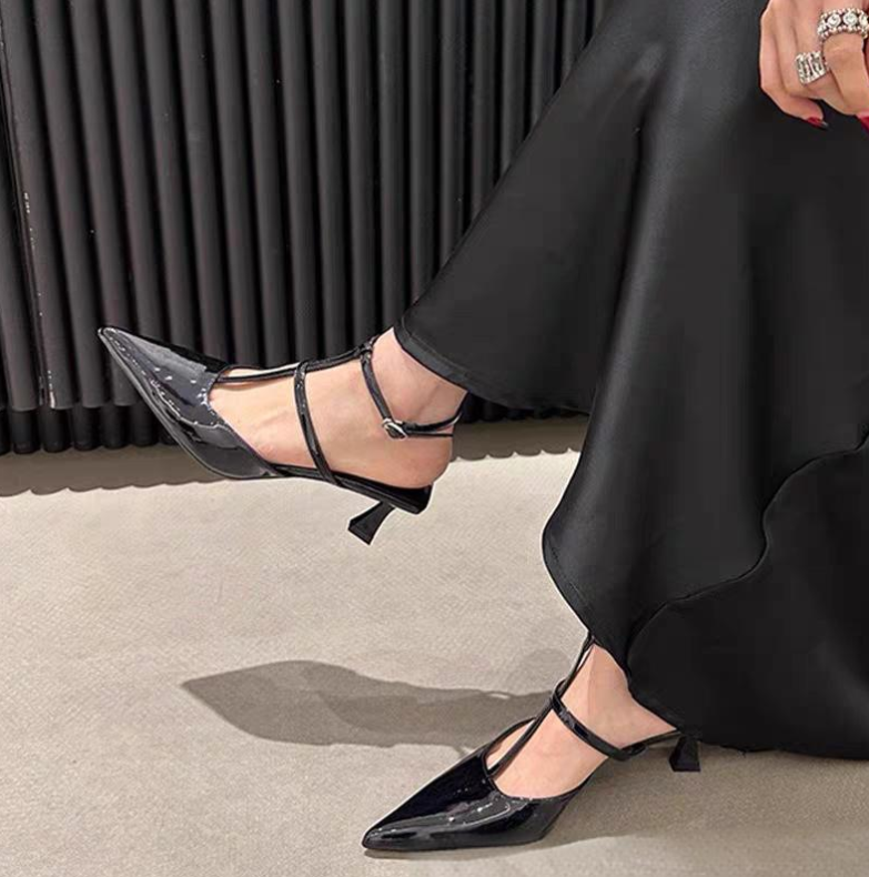 Women Sandals Fashion Simple Style Versatile NEW hot hot High Heel Trendy Triple Black Beige Nude Free shipping