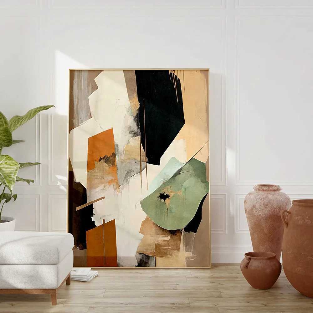 Modern Abstract Art Neutral Wabi Sabi Minimalism Posters Prints Contemporary Color Aesthetic Canvas Painting Off A Decor Y250122