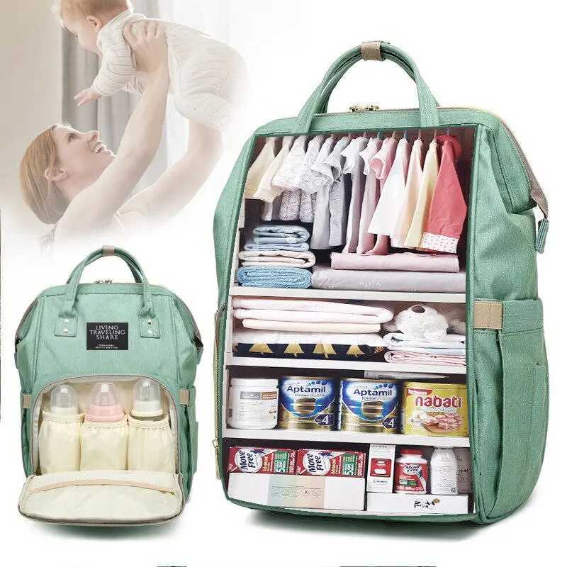 Diaper Bag Mummy Backpack Large Capacity Bag Mom Baby Multi-function Waterproof Outdoor Travel Diaper Bags For Baby CareC250122