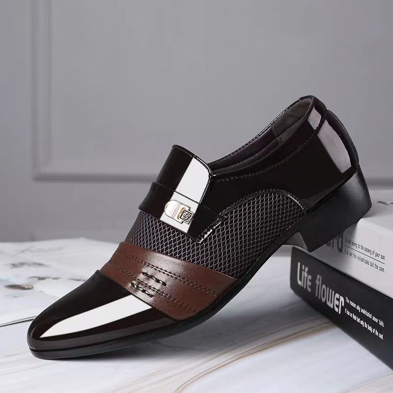 2025 dress shoes for men mens black leather patent business casual loafers outdoor trainers sneakers 39-47