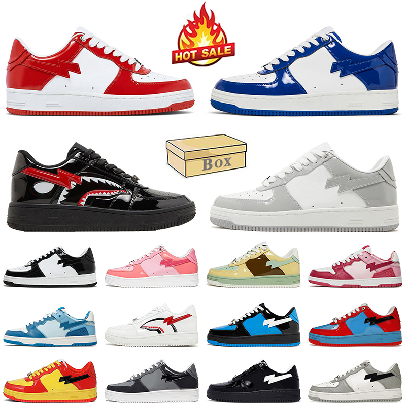With Camouflage Box Patent Leather Designer Casual Sports Shoes Red Blue Grey Black White Camo Combo Pink Green Womens Mens Platform Sneakers dhgate Trainers