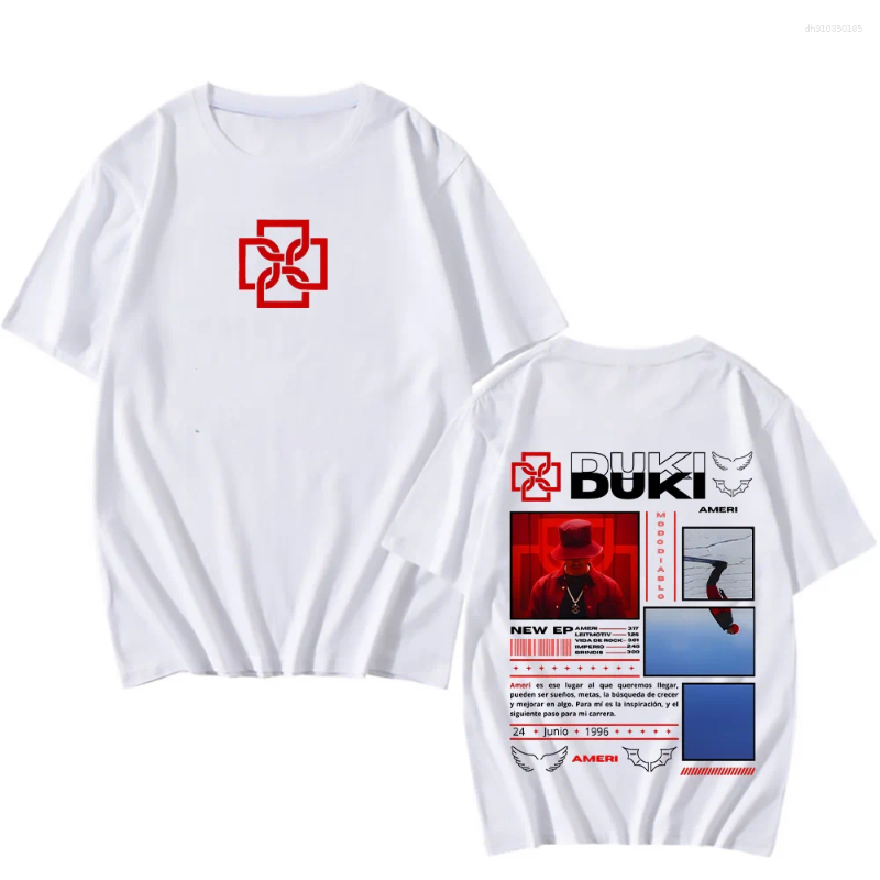 Men's T Shirts Duki Ameri EP TShirts Unisex Men/Women Classic Clothing Hip Hop Tops Vintage Fashion Streetwear Cotton T-Shirts Short Sleeve