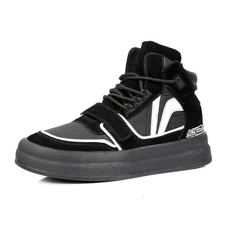 New Red High Top Flat Casual Sneakers Fashion Club Hip Hop Streetwear Men Designer Shoes Tenis Hombres