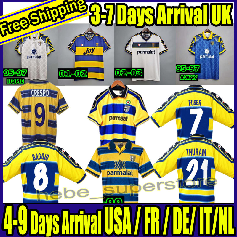 Parma Calcio 1913 Retro 1995 1996 1998 1999 2000 2002 2003 palma soccer jersey 95 96 97 98 99 01 02 03 vintage football shirt kits STOICHKOV