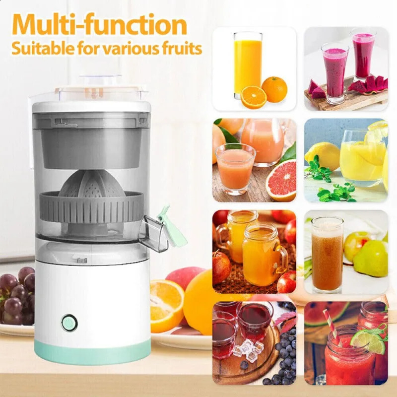 Electric Juicer Rechargeable - Citrus Juicer Machines with USB and Cleaning Brush Portable Juicer for Orange Lemon Grapefruit 250120