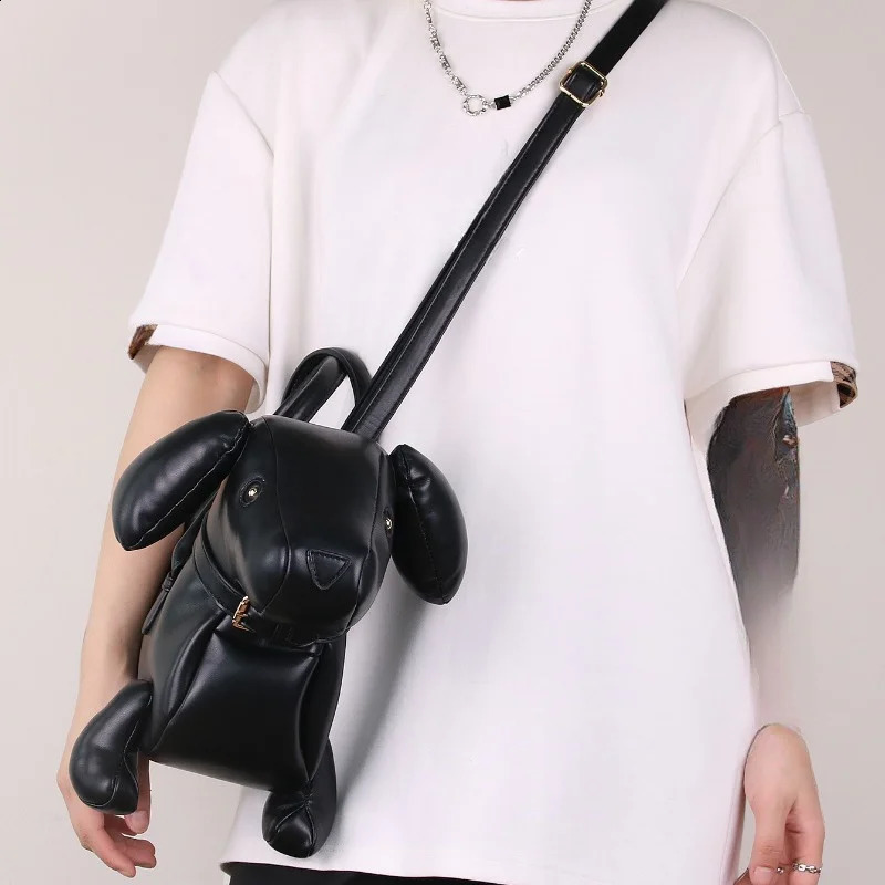 Womens Fashion Creative Cute Dachshund Handbag PU Soft Leather Shoulder Messenger Bag 250110