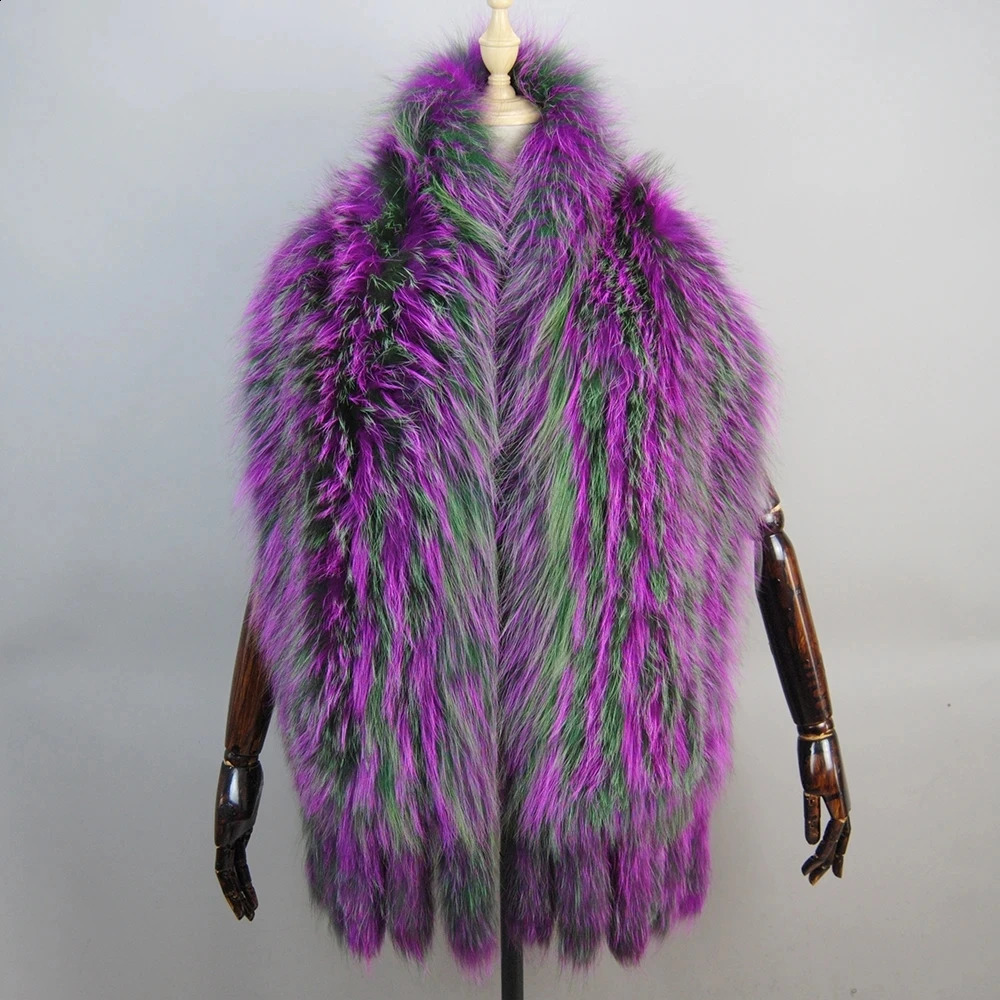 Fox Fur Scarf Big Fox Skin Scarf Natural Fox Fur Stole Genuine Fox Fur Shawl Pocket Fashion Evening Dress 250121