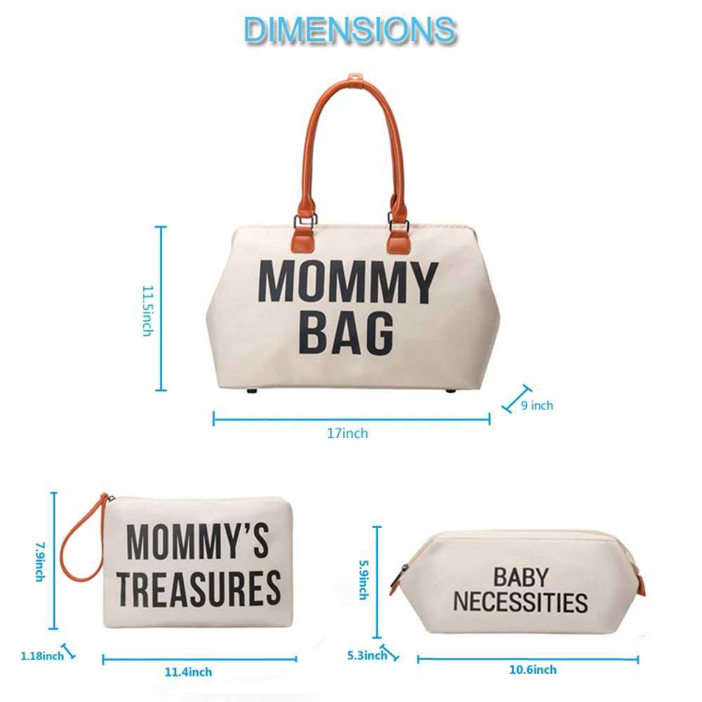 PANGDUBE 5pcs/set Mom Bag with Portable Changing Pad Baby Diaper Bag Backpack for Moms Maternity Packages Mommy Baby BagC250122