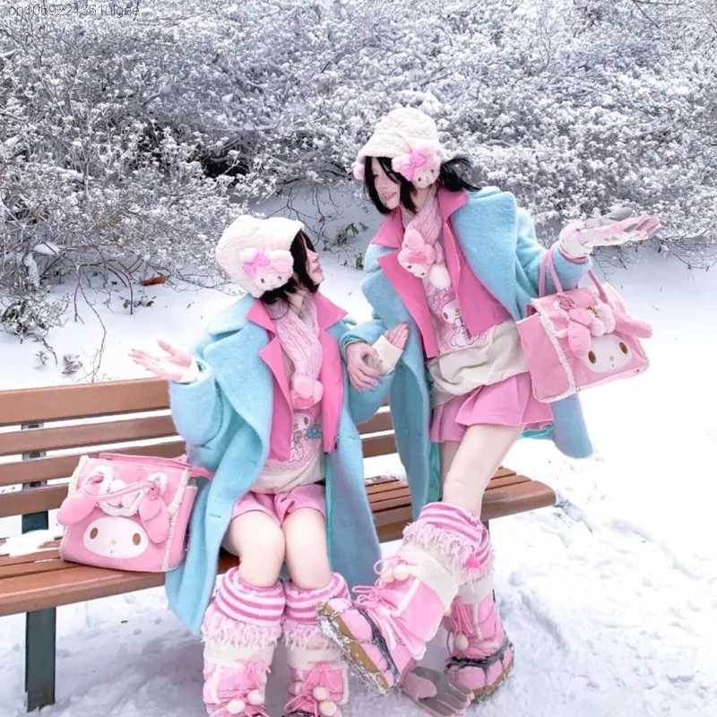 My Melody New Autumn Winter Plush Handbag Exclusive Editi Cute Girl Trendy Tote Bag Casual Versatile Shoder Bag Z250121
