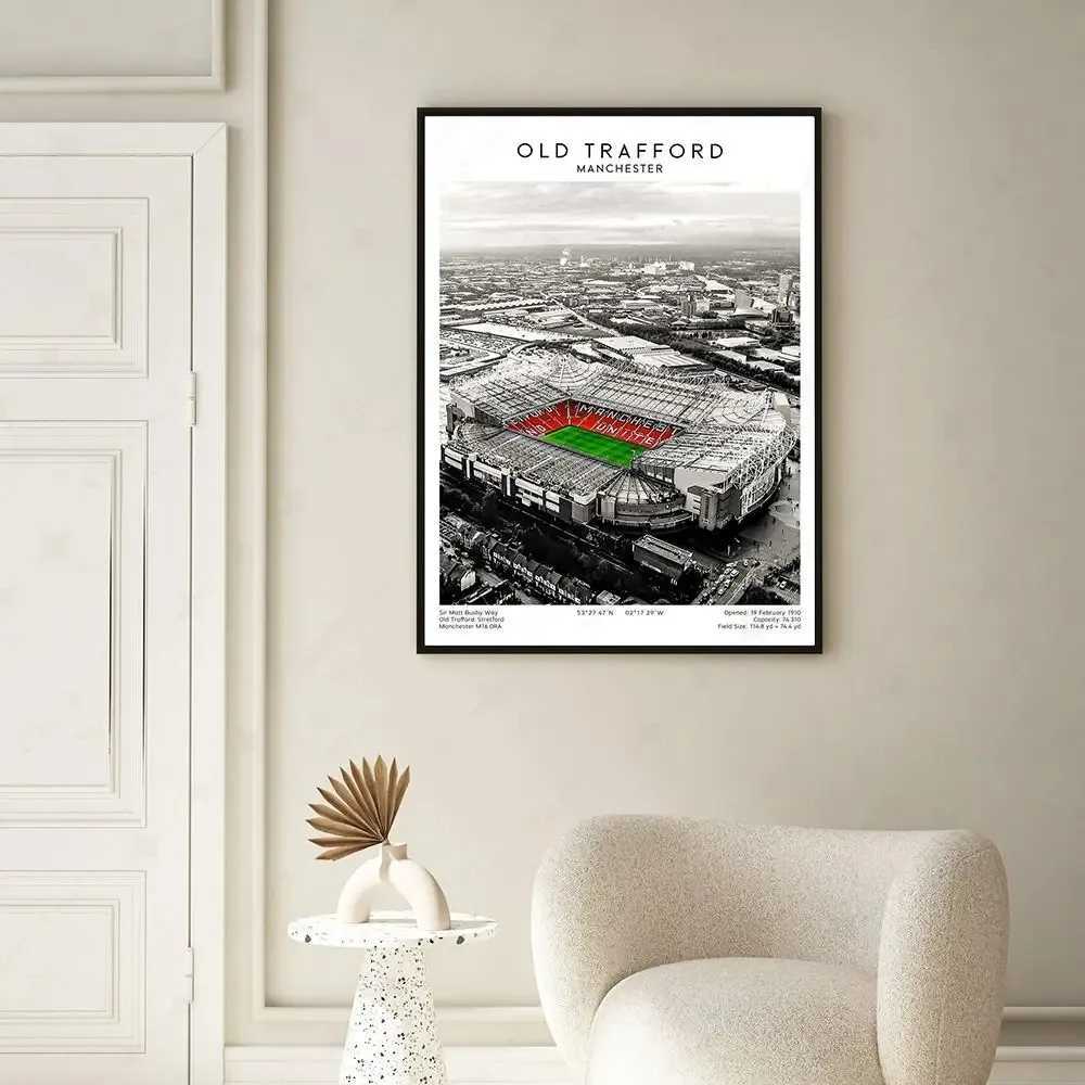 Sports Venue Canvas Painting Football Field Cricket Old Trafford Stadium Wall Art Poster Print Gift Ro Decor Y250122