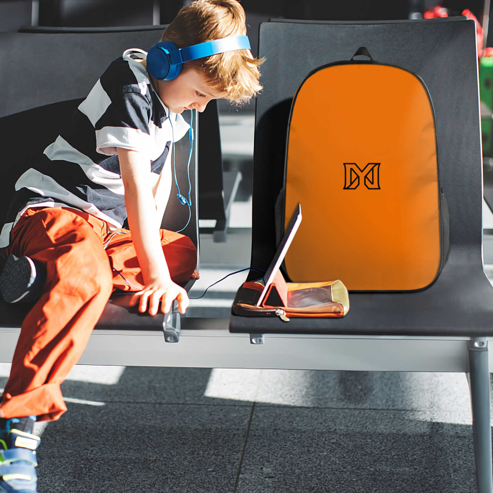 NXY Pure Color Kids Youth Designer Backpack And Pencil Case Brand Set Designer Backpack Bags Luxury Letter Backpacks School Bag