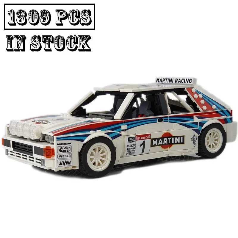 New MOC-141377 Delta Integrale Rallye Monte Carlo Version Racing Car Model Technical Building Block Toys for Boys Birthday Gifts Z250122
