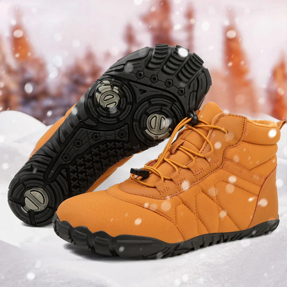 Winter Snow Boots Lightweight Barefoot Shoes Non-Slip Casual Ankle Boots Waterproof Trail Running Shoes for Outdoor Sports250114