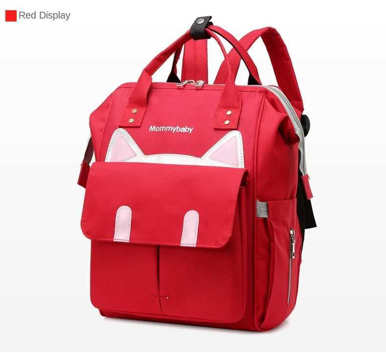Mommy Mother and Baby Backpack Outing Student Bag New Fashion Portable Shoulder Large Capacity Multi-functional ShoulderC250326