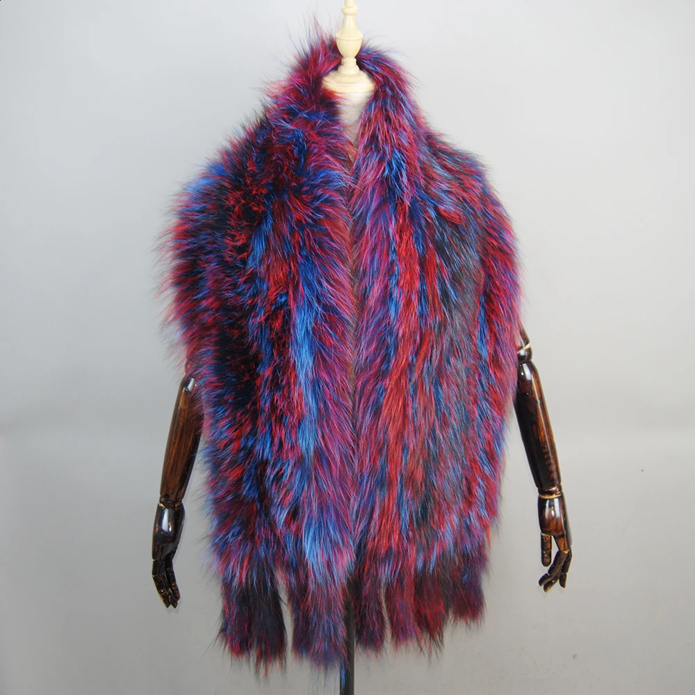 Fox Fur Scarf Big Fox Skin Scarf Natural Fox Fur Stole Genuine Fox Fur Shawl Pocket Fashion Evening Dress 250121