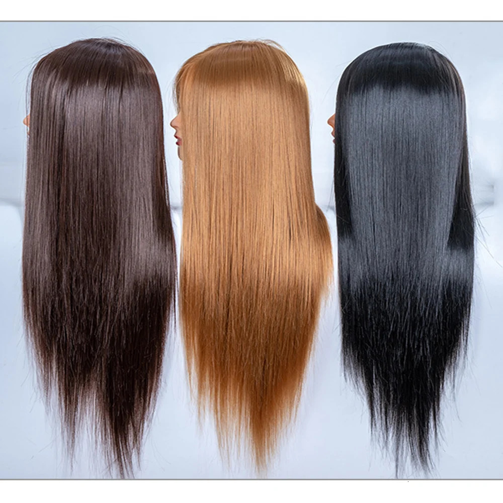 Mannequin Heads Hair Styling Manikin Cosmetology Doll Head With Stand Tripod Practice Braiding Hair Hairdressing Training Model 250114