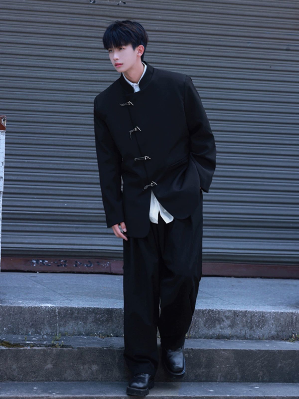 P120Classic Japanese-Inspired Men's Suit Coat Comfortable Large Size, Perfect for Spring & Autumn Fashion