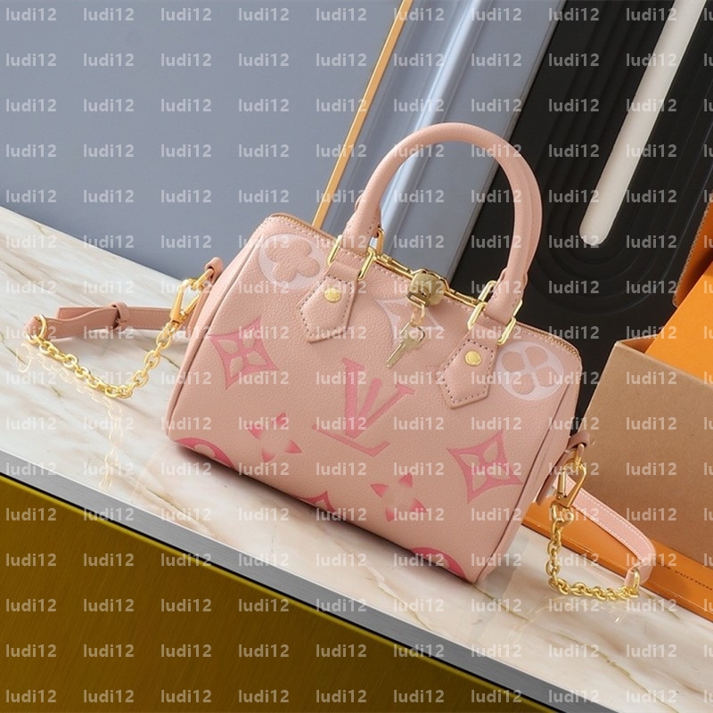 10A Top quality speedys bag Womens crossbody shoulder bag Original designer handbag mirror quality leather chain bags expensive tote Pillow bag Multicolor purse 8a