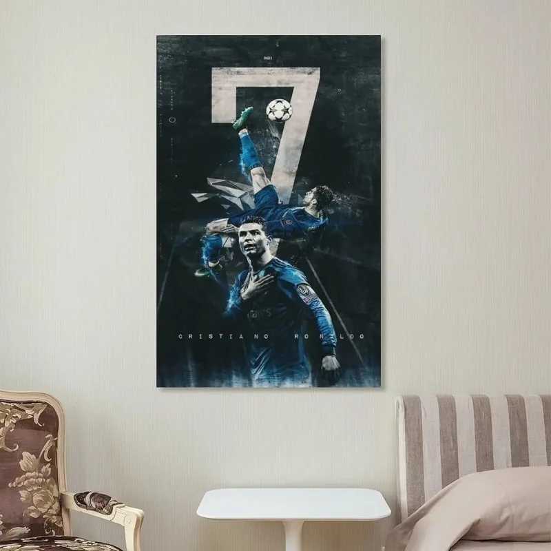 Frameless football poster inspiration poster decoration canvas wall art life Ro Y250122