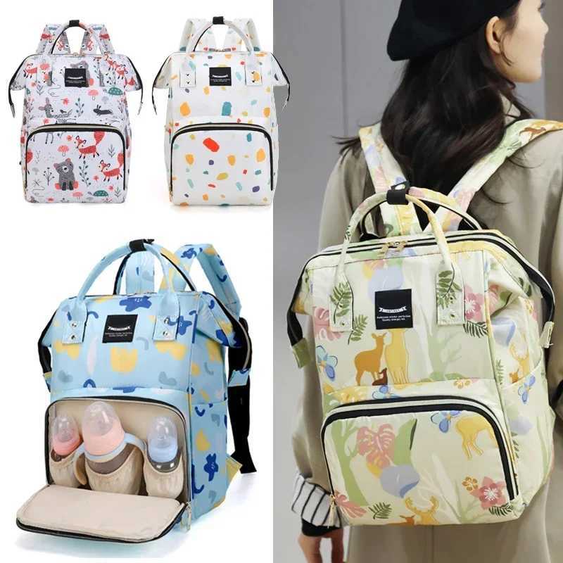 Fashion Oxford Shoulder Mother and Baby Bag Mami Outdoor with Baby Insulated Milk Storage Backpack Portable StorageC250326