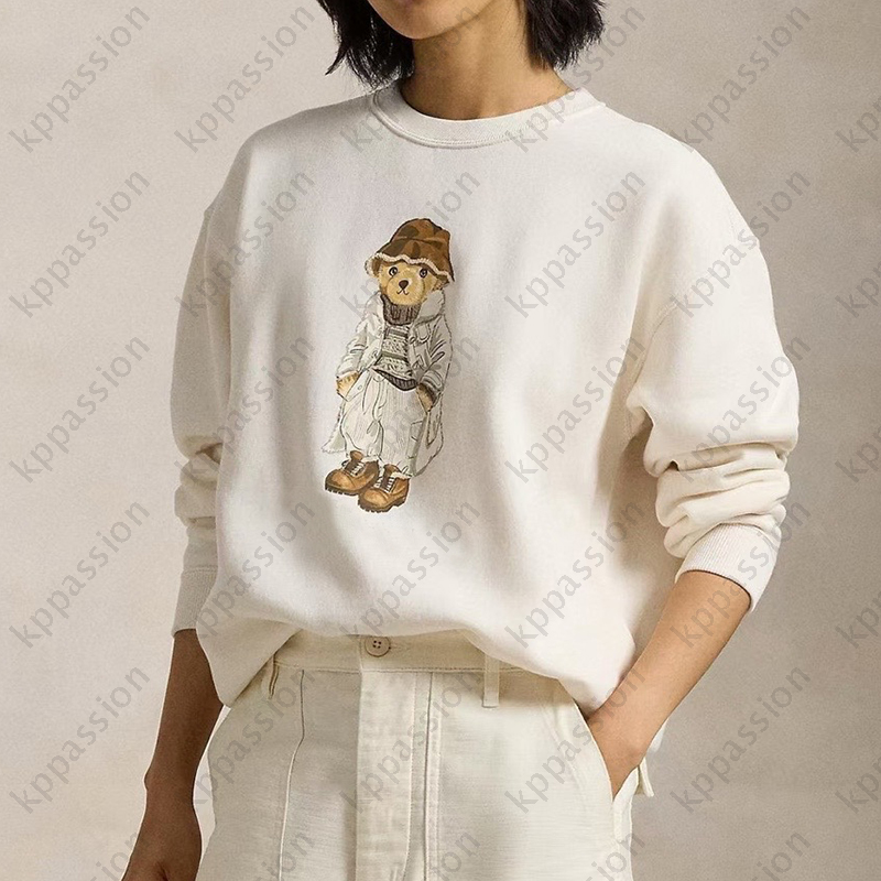 Designer Bear Hoodie Women Luxury Sweatshirt Classic Letters Mens Round Neck Hoodless Sweatshirt Cotton Tops