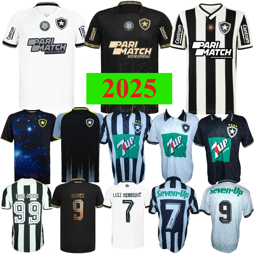 24-25 Botafogo FR S-4XL soccer jersey 16-28 RJ LUIZ HENRIQUE SAVARINO SOARES LUCAS HALTER JEFFINHO BARBOSA EDUARDO ALMADA IGOR JESUS SOARES Player version fan version