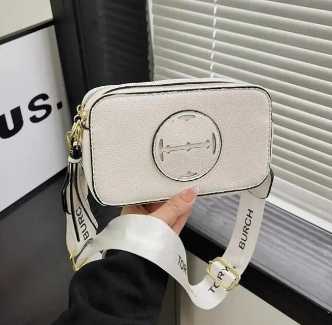 Camera Bag Designer Handbags Women Wide Shoulder Straps Shoulders Bags Wallet Cross body Flap