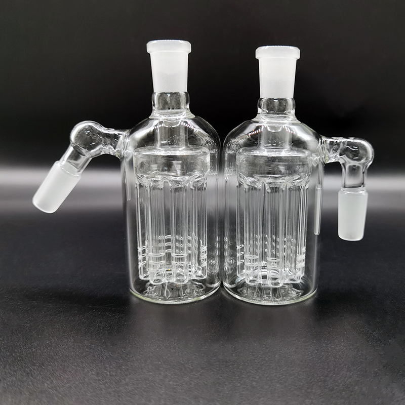Smoking Accessories Glass Ash Catcher 8 Arm Tree Perc Clear 14mm 18mm Male To Female 45degrees 90degrees Ashcatcher