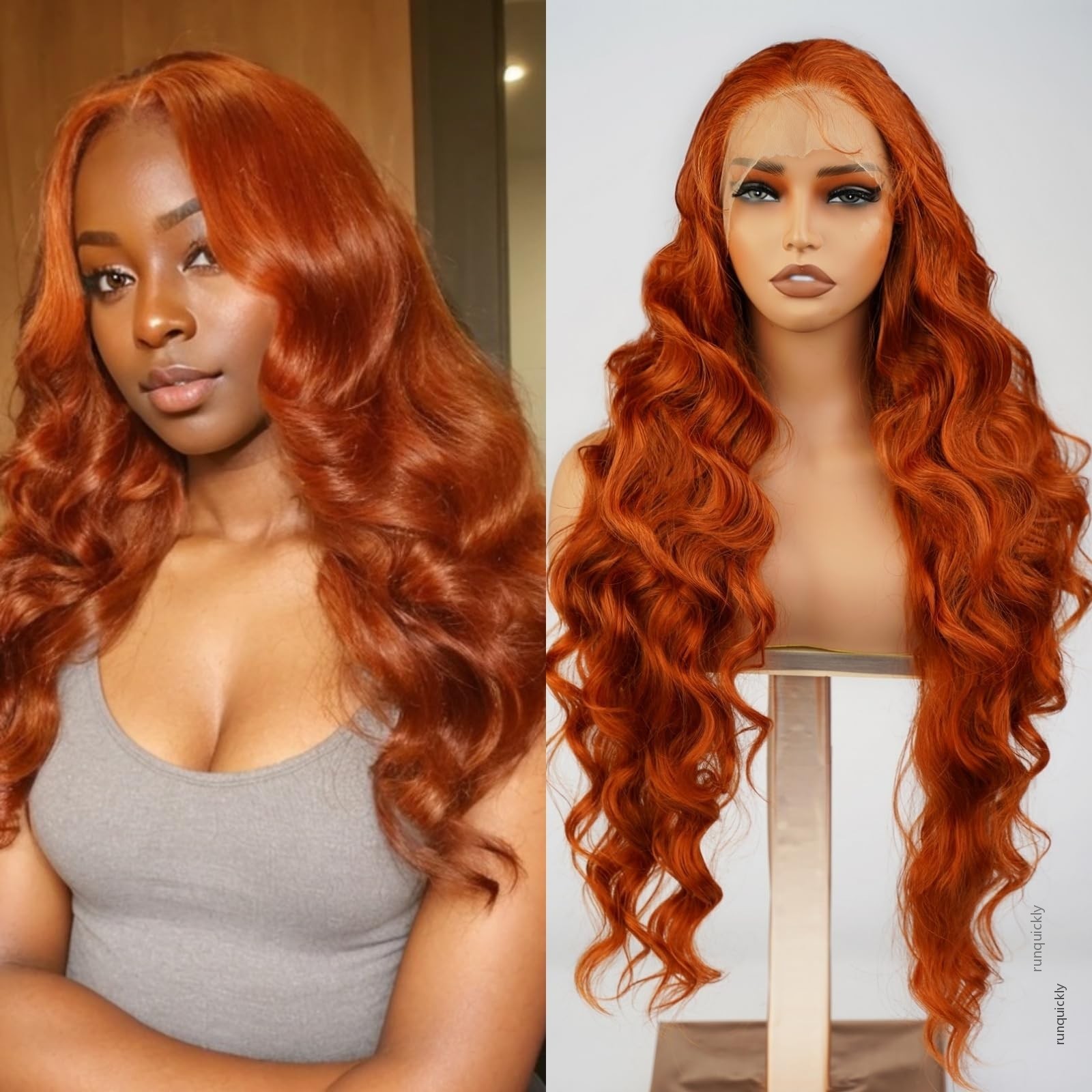 13x4 Lace Front wig Natural Look Like human hair Wigs glueless preplucked wigs natural organic fiber Wig Deep Wave wig Dark Root Silky wigs Blonde gol