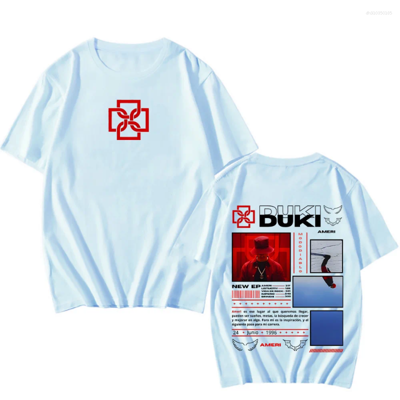Men's T Shirts Duki Ameri EP TShirts Unisex Men/Women Classic Clothing Hip Hop Tops Vintage Fashion Streetwear Cotton T-Shirts Short Sleeve