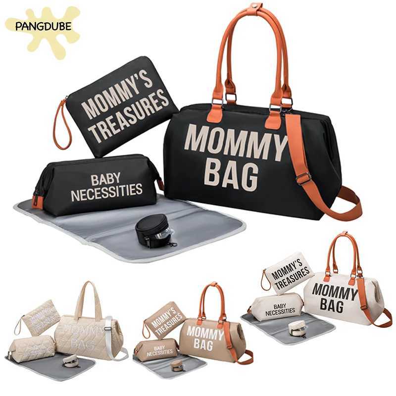 PANGDUBE 5pcs/set Mom Bag with Portable Changing Pad Baby Diaper Bag Backpack for Moms Maternity Packages Mommy Baby BagC250122