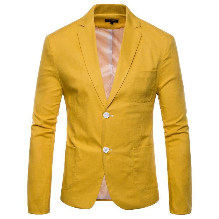 suits for men designer 2025 new cotton and linen men's casual suit jacket two button european size men's small suit 221