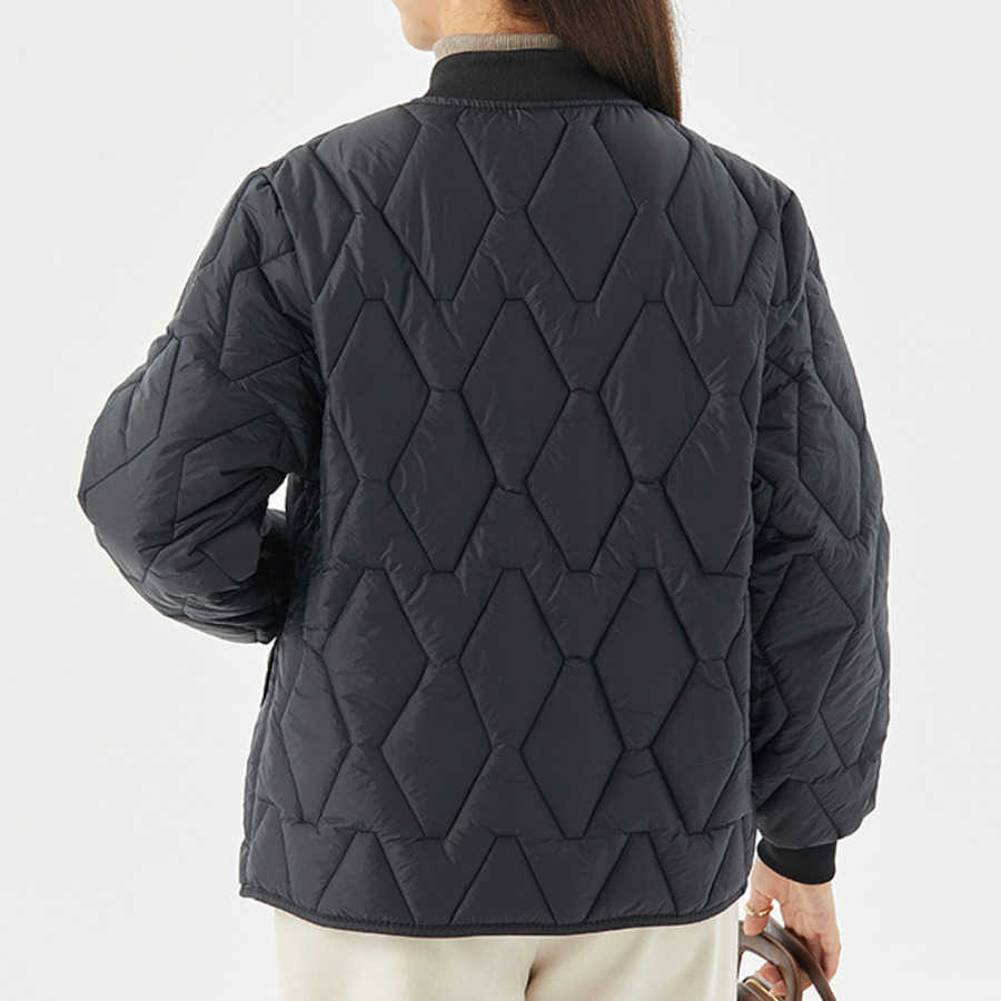 Womens Warm Long Sleeved Cotton Inner Liner Womens Home Cotton Clothes With Thread Collar Can Be Worn Outside Women Jackets Coat 241209